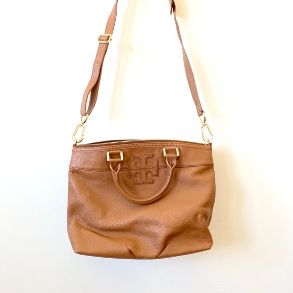 NWOT Tory Burch Leather Logo Bag - Picture 2 of 7